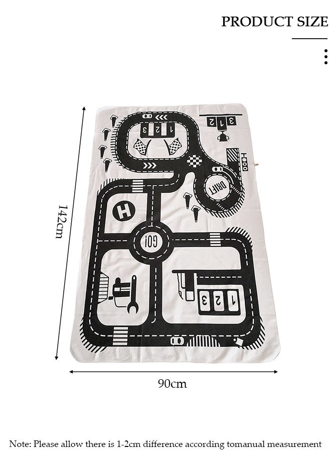 DUNISO Baby Adventure Play Pad Crawling Mat Tummy Time Infant Play Mat Baby Blanket Mat Rug for Kids Children Toddlers Bedroom 142*90cm - Image 2