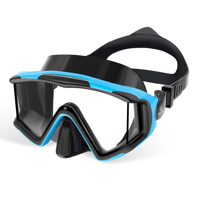 Keary Kids Swim Goggles with Nose Cover 3-Window Swimming Goggles for 4-16 6-14 8-12 3-5 4-7 Years Old Underwater Swim Mask for Toddler Boys Girls Youth Child Water Pool Goggle Anti-Fog Clear Glasses - Image 1