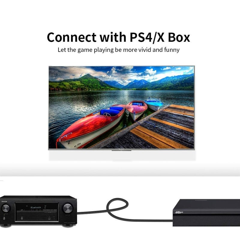 COOLCOLD 10M Optical Audio Cable (32FT) – Digital Fiber Toslink Cable for Soundbar, Smart TV, Home Theater, AV Receiver – Supports Dolby Digital Plus & 8 Channel 7.1 Surround Sound - Image 4