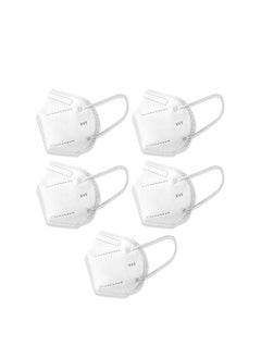 NKX KN95 Respirator FACE Mask With 5 Layer Protection, White  - Image 5
