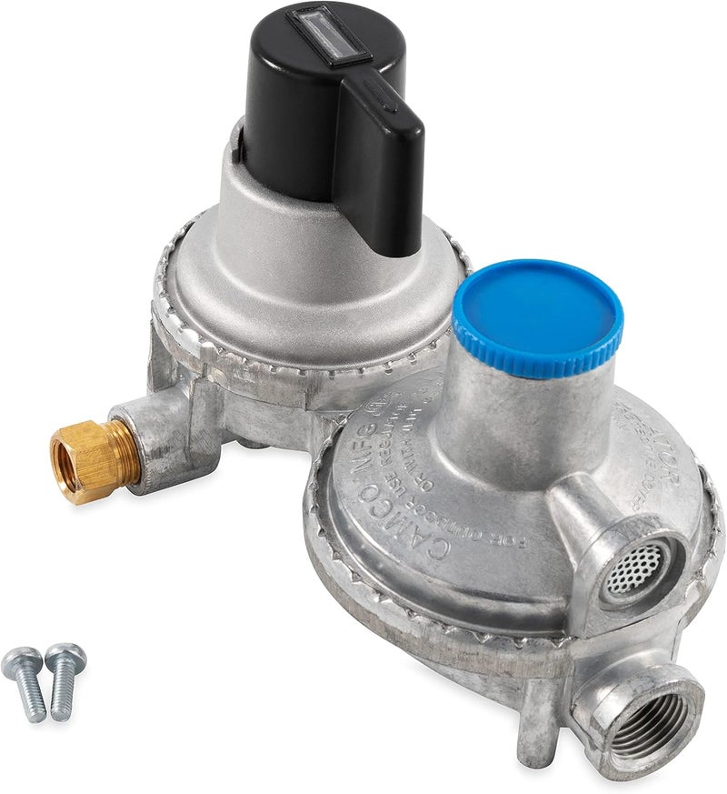 Camco Propane Double-Stage Auto-Changeover Regulator - Image 1