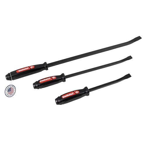 Mayhew Tools 61355 Dominator Pry Bar Set, 3-Piece Curved, Black Oxide Finish - Image 1