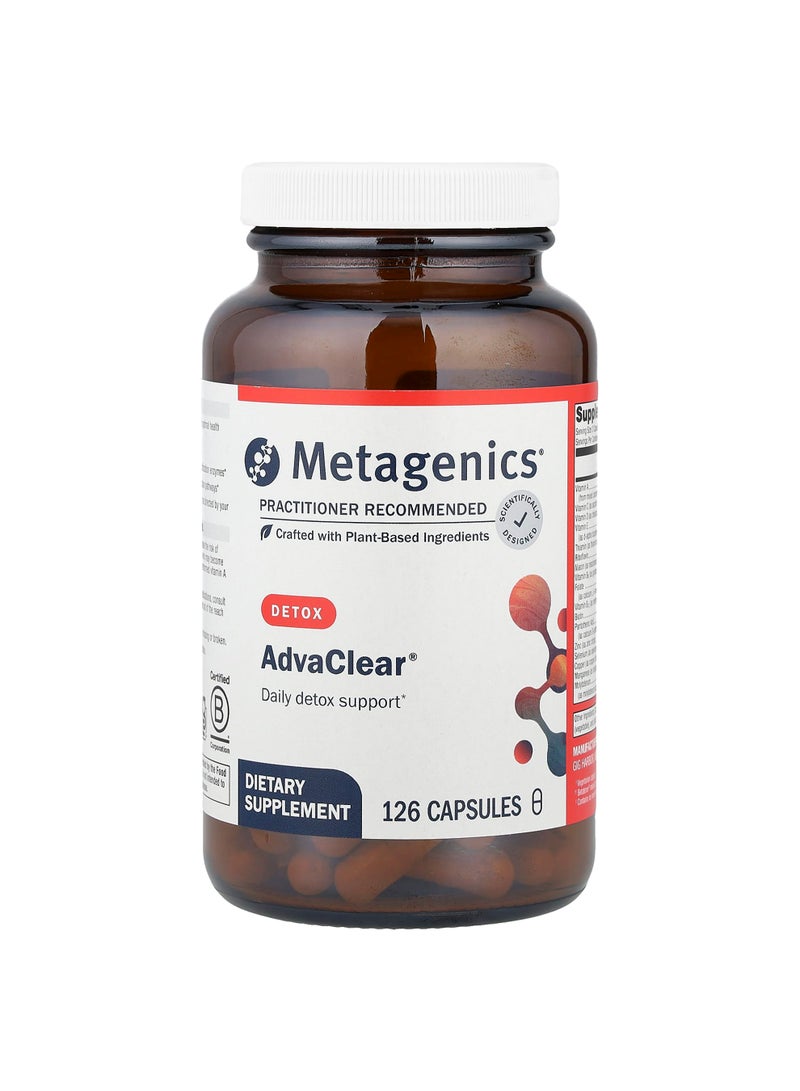 Metagenics AdvaClear®, Detox, 126 Capsules
