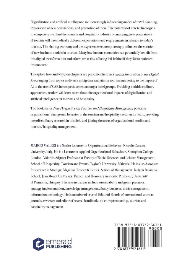null - Emerald Publishing Limited Tourism Innovation in the Digital Era: Big Data, AI and Technological Transformation - Image 1
