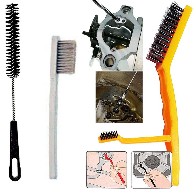 DIY Crafts DIY Crafts 80x Brushes As Image, Nylon Brushes, Mini Wire Brush Set, Rust Paint Metal Cleaner, Cleaning Welding Slag and Rust, Handy Steel/Nylon/Brass Brush Set (80x Brushes As Image, Nylon Brushes)  - Image 5