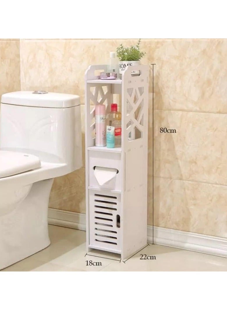 TPGP Plastic Corner Storage Cabinet for Bathroom And Toilet With Multi Shelf Layer - Image 3