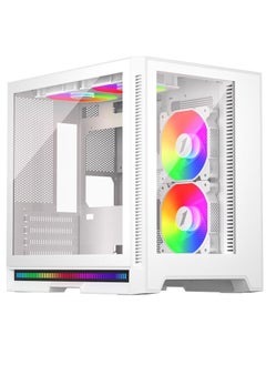 SP6-G 1STPLAYER Gaming Case with 4 fans rgb (White)