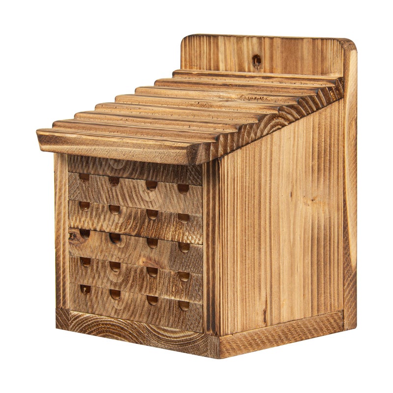 BalterFF Bee Houses for The Garden Insect Bee Hotel Carpenter Wood Bee House of Outside Box - Image 2