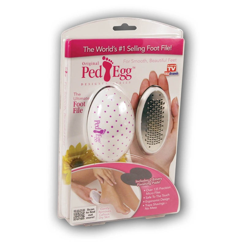 Telebrands Ped Egg Pedicure Foot File, Colors may vary - Image 1
