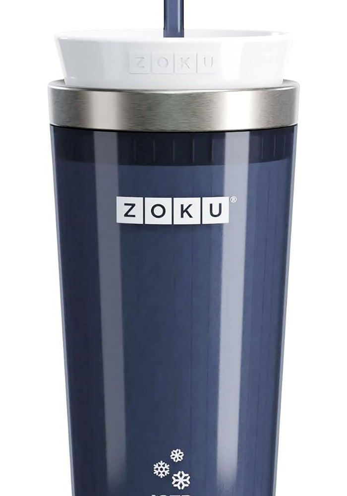Zoku Ice Coffee Maker with Straw 325 ml | Instant Iced Coffee Maker, Reusable Beverage Chiller - Image 1