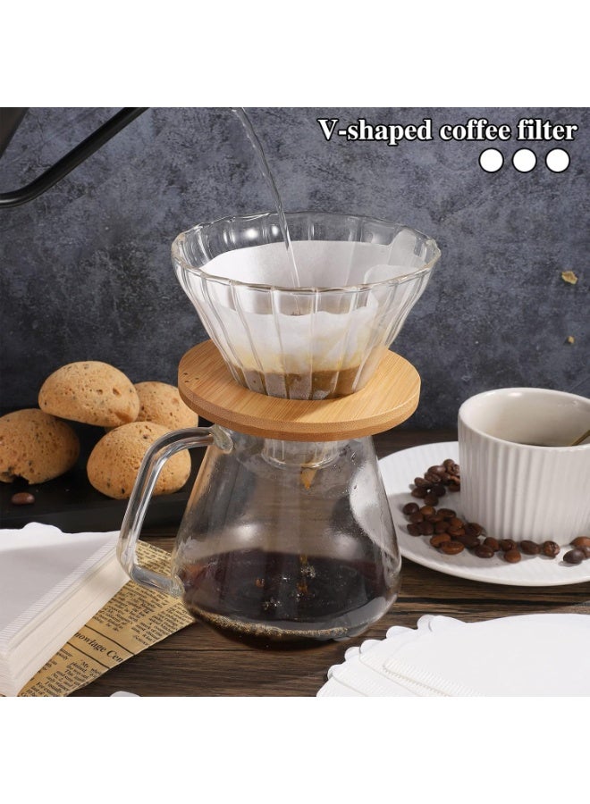 100 Piece Coffee Paper Filter V60 Size 02, Disposable Pour Over Coffee Filters for V60 Cone Drippers, Precision-Cut Paper Filters for Home, Office & Cafe Brewing - Image 5