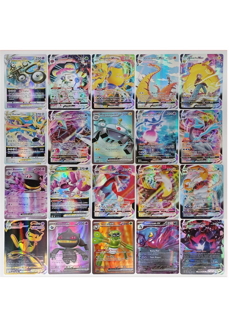 Pokemon 100-Piece Cards Game（36VMAX+33VSTAR+30EX+1V）