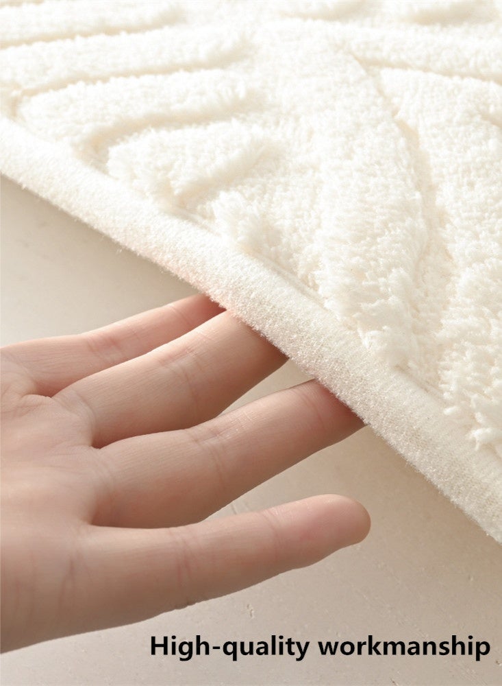 Kutis 2-Pieces Non-Slip Bath Mats, Bathroom Mats Quick-Drying, Highly Absorbent Mat For Tub, Toilet And Bathroom Floors Polyester Gray 80x50cm And 50x40cmgre - Image 4