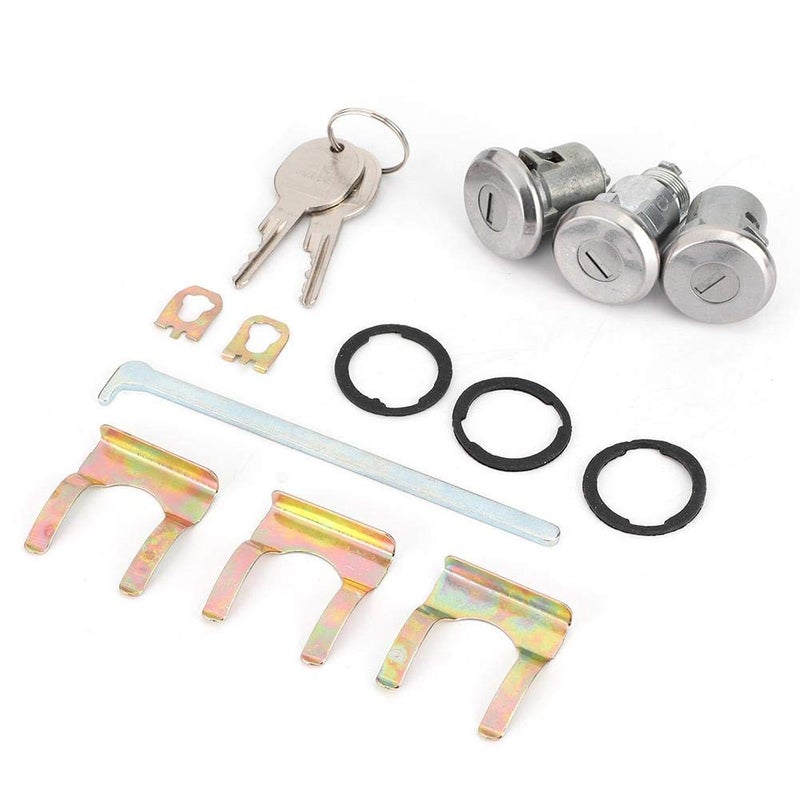 EVGATSAUTO Door Trunk Key, Door Lock Cylinder Cutlass Doors/Trunk Cutlass Lock Locks Set Door Trunk Key Kit 654394765282 Replacement - Image 5