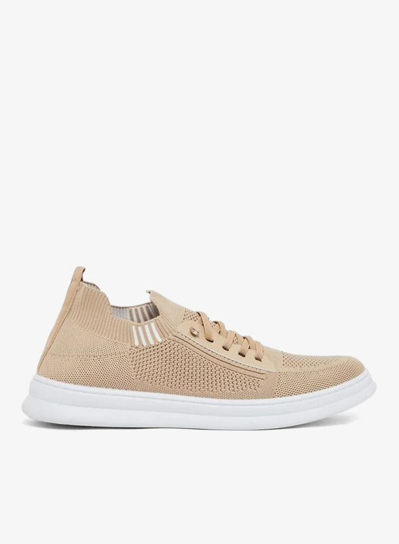 Styli Lightweight Breathable Knit Lace-Up Sneakers