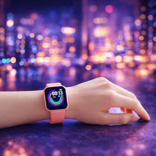 MARVIK M I D116 Fitness Band Smart Watch for Men, Women, Boys, Girls, Kids, Single Touch Interface, IP68 Waterproof with Daily Activity Tracker, Heart Rate Sensor, Watch for Android and iOS Phones - Pink - Image 3