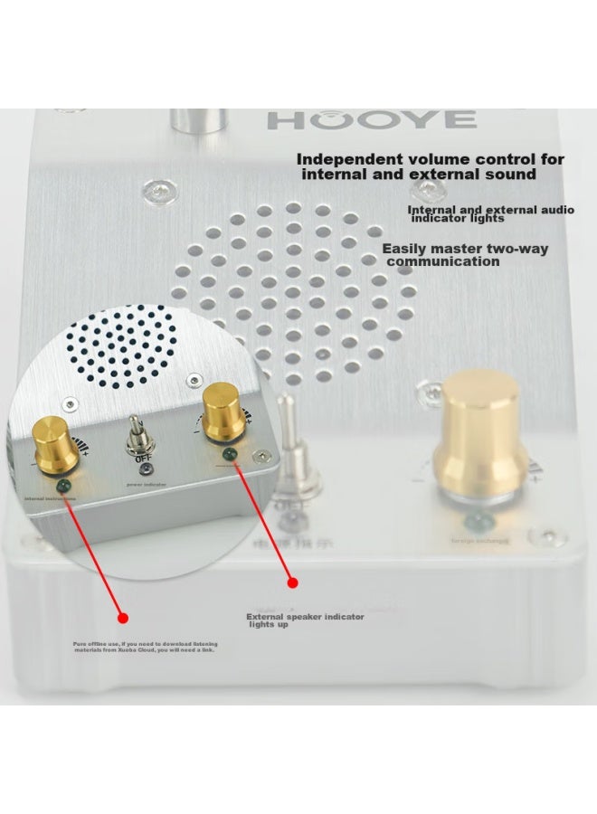 Hooye Window Two-way Intercom, Bank Hoal Station Counter Two-way Intercom Amplifier Hy600 - Image 5