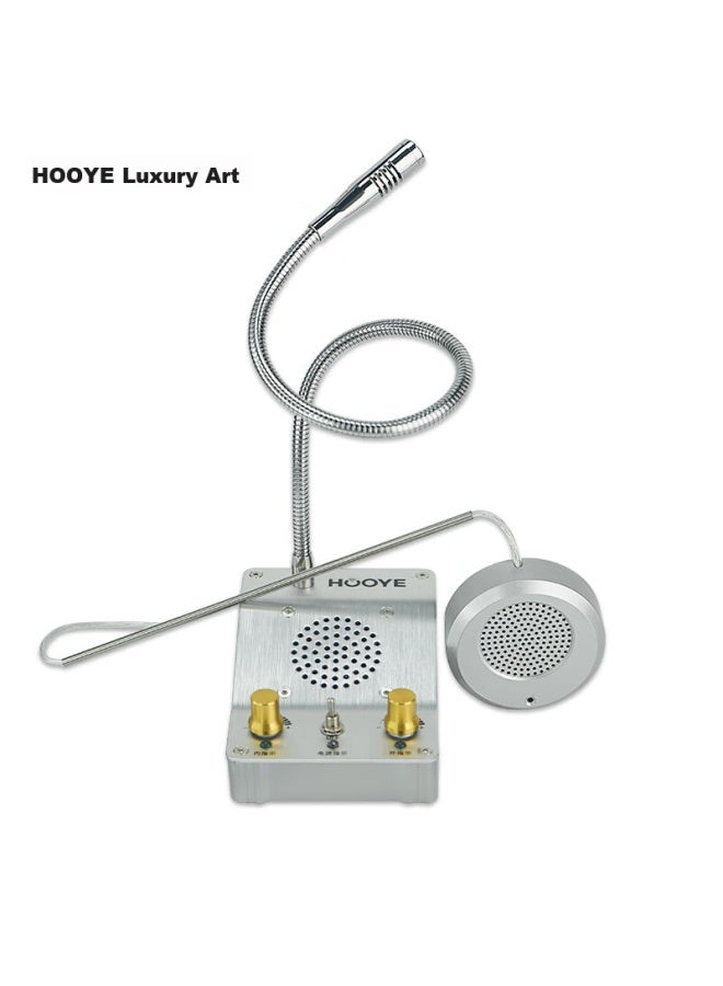 Hooye Window Two-way Intercom, Bank Hoal Station Counter Two-way Intercom Amplifier Hy600 - Image 3