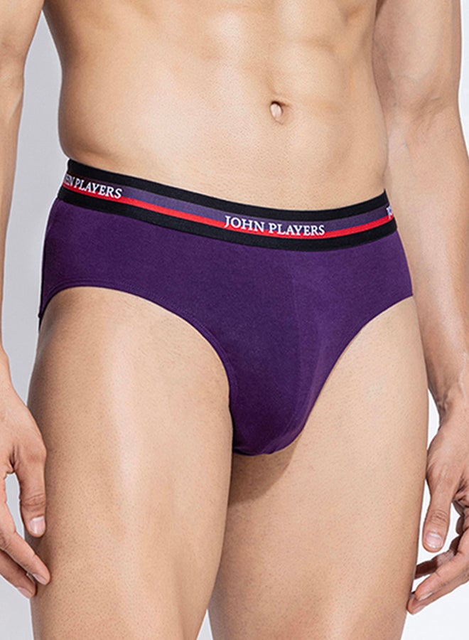 John Players John Player Pack of 2 - Solid Briefs with Elastic Waistband - Image 3