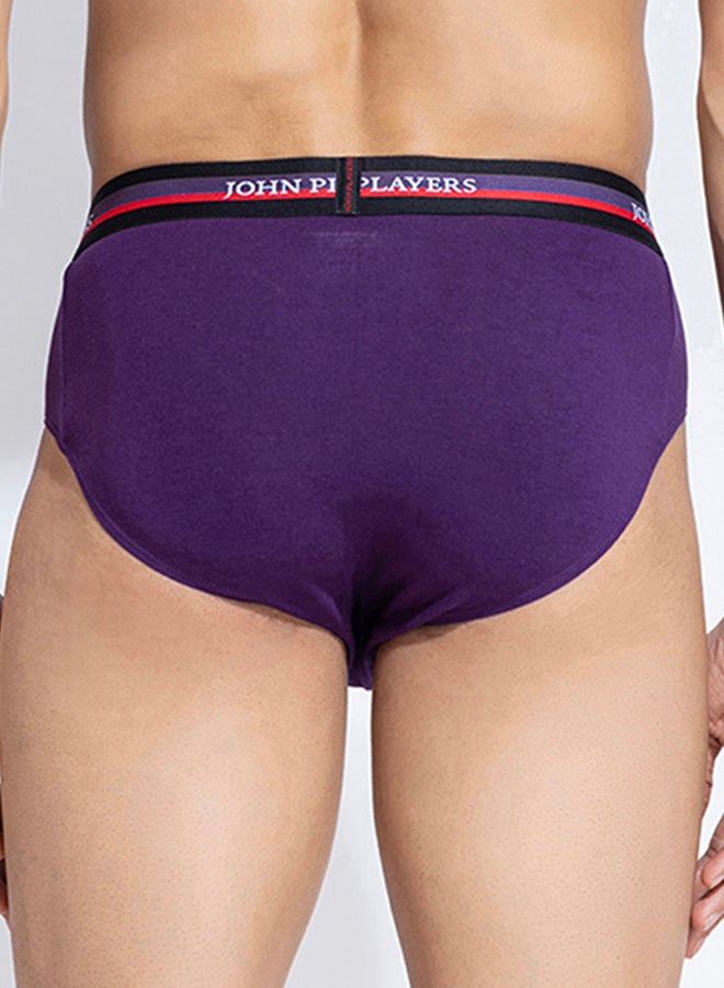 John Players John Player Pack of 2 - Solid Briefs with Elastic Waistband - Image 5