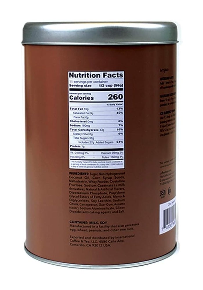 Coffee Bean & Tea Leaf Deluxe Hazelnut Powdered Creamer - 22oz Tin for Coffee, Lattes, and Baking - Image 2
