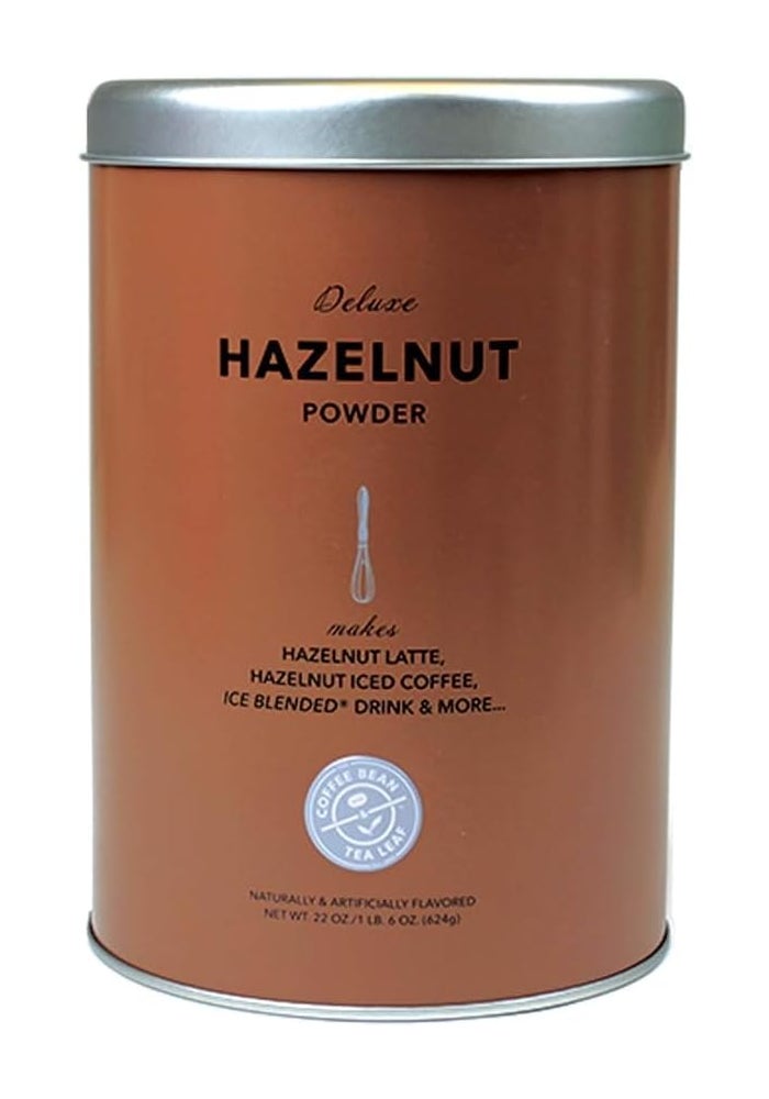 Coffee Bean & Tea Leaf Deluxe Hazelnut Powdered Creamer - 22oz Tin for Coffee, Lattes, and Baking - Image 1