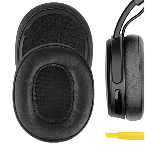 Geekria QuickFit Replacement Ear Pads for Skullcandy Crusher Wireless, Crusher EVO, Crusher ANC, Hesh3, HeshEVO, HeshANC, Venue ANC Headphones, Ear Cushions with Video Guide (Black) - Image 1