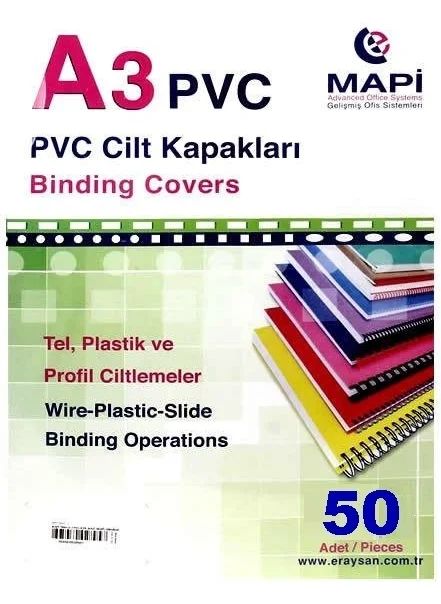 MAPi 550 Micron Pp A3 Cover Dark Blue 50 Pieces