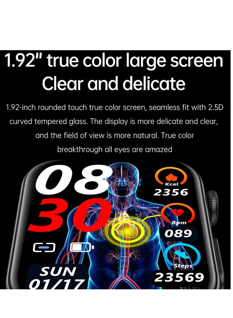 AROAQ Smart Watch, Fitness Tracker With Heart Rate Monitor, Red Silicon ECG Multifunctional Smart Watch, Waterproof Activity Tracker For Android And Ios Phones - Image 4