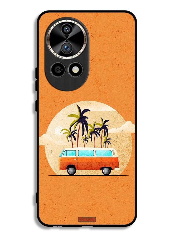 Tolwak Huawei nova 12 Pro 5G Protective Case Cover Bus Art - Image 1