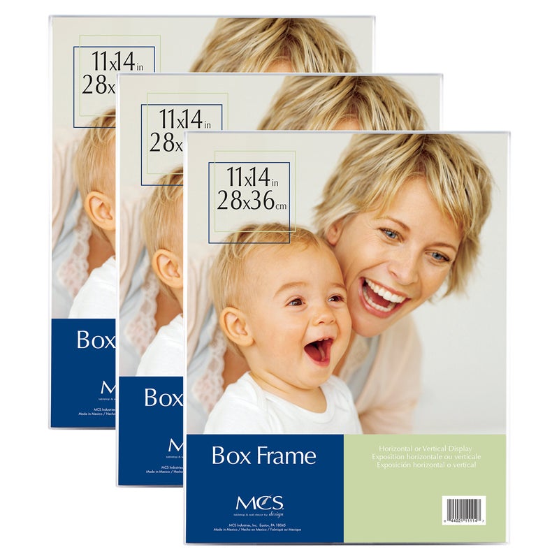 MCS 11 by 14"" Box Frame  3pk  Clear (65713) - Image 1