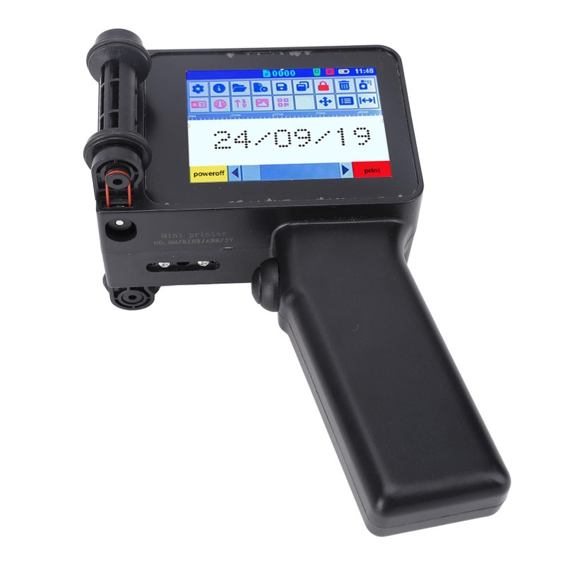 Handheld Inkjet Printer Gun Portable 4.3 Inch Touch Screen No Cartridge For Barcode QR Code - Image 3