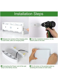 HUA QIANG WANG Modern LED Outdoor Wall Light 8.7 Inch, 8W Warm White 3000K, AC 85-265V,IP65 Waterproof Up and Down Aluminium Wall Lamp  - Image 3