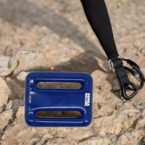 Scuba Choice Vinyl Coated Diving Weights – 2.3 lbs (1.04 kg) Compact & Durable Dive Weight for Buoyancy Control Fits Standard Belt Webbing, Corrosion-Resistant – Blue - Image 3