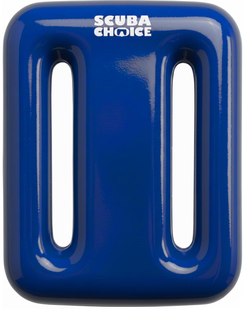Scuba Choice Vinyl Coated Diving Weights – 2.3 lbs (1.04 kg) Compact & Durable Dive Weight for Buoyancy Control Fits Standard Belt Webbing, Corrosion-Resistant – Blue - Image 1
