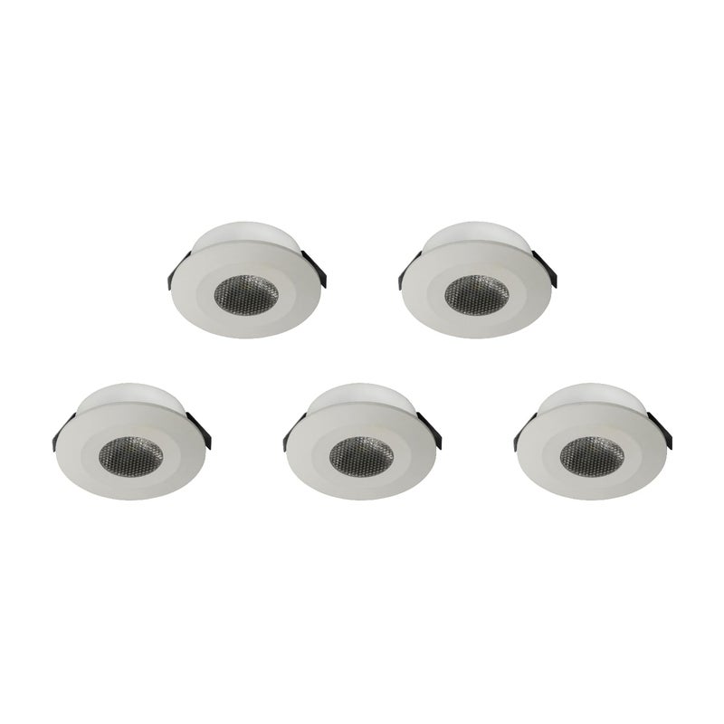 Panasonic 2 Watt LED Spotlight | 2W LED Spotlight for Cabinets & Wardrobes | Cutout - 35mm (Warm white - Pack of-5) - Image 5