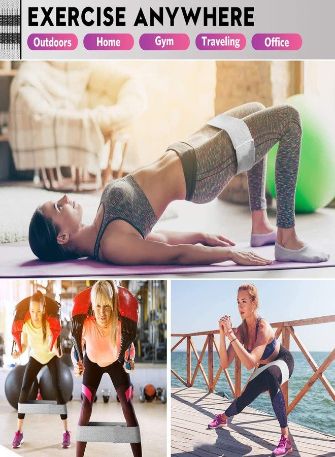 RenoJ Booty Resistance Bands Set, Renoj Non Slip Hip Exercise Bands for Legs and Butt Women [3 Set] - Image 3