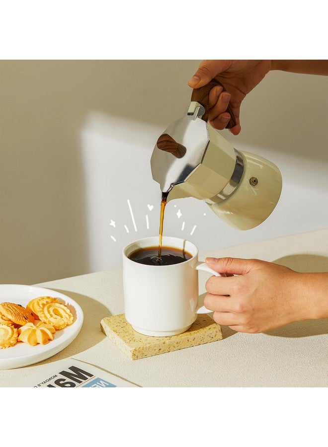 Sweese 10 Oz Stackable White Coffee Mug, Porcelain Coffee Mugs Sets of 6, Coffee Cups with Handle for Specialty Coffee Drinks, Cappuccino, Cafe Mocha, Latte and Tea, White - Image 2