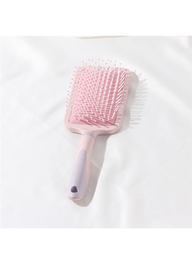 yongsheng Plastic Hair Massage Comb Pink 25x8cm, Curl Hair Brush, Curly Defining Brush, Vented Hair Brush for Shaping, Detanging and Defining Curls For Women and Men Less Pulling  - Image 2
