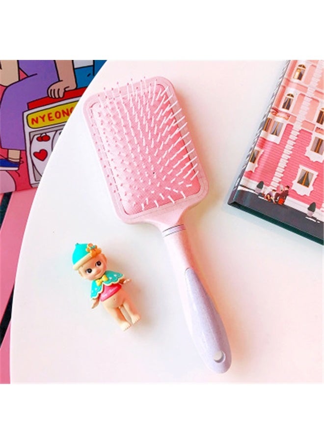 yongsheng Plastic Hair Massage Comb Pink 25x8cm, Curl Hair Brush, Curly Defining Brush, Vented Hair Brush for Shaping, Detanging and Defining Curls For Women and Men Less Pulling  - Image 4