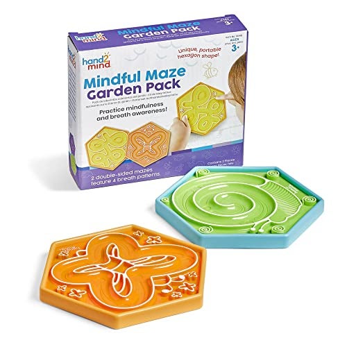 hand2mind Mindful Maze Garden Pack, Tactile Sensory Toys for Toddlers, Calm Down Corner Supplies, Mindfulness for Kids, Occupational Therapy Toys, Quiet Fidgets for Classroom, for Kids - Image 1