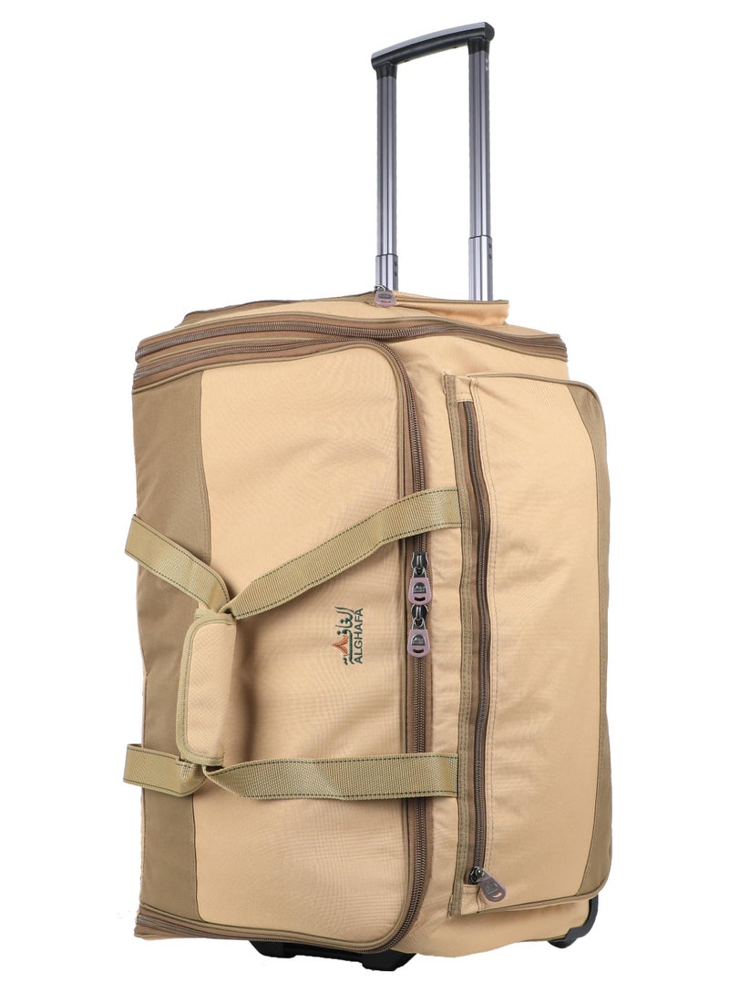 ALGHAFA Al Ghafafa, Khaki Traveler Camping Bag Small - Image 1