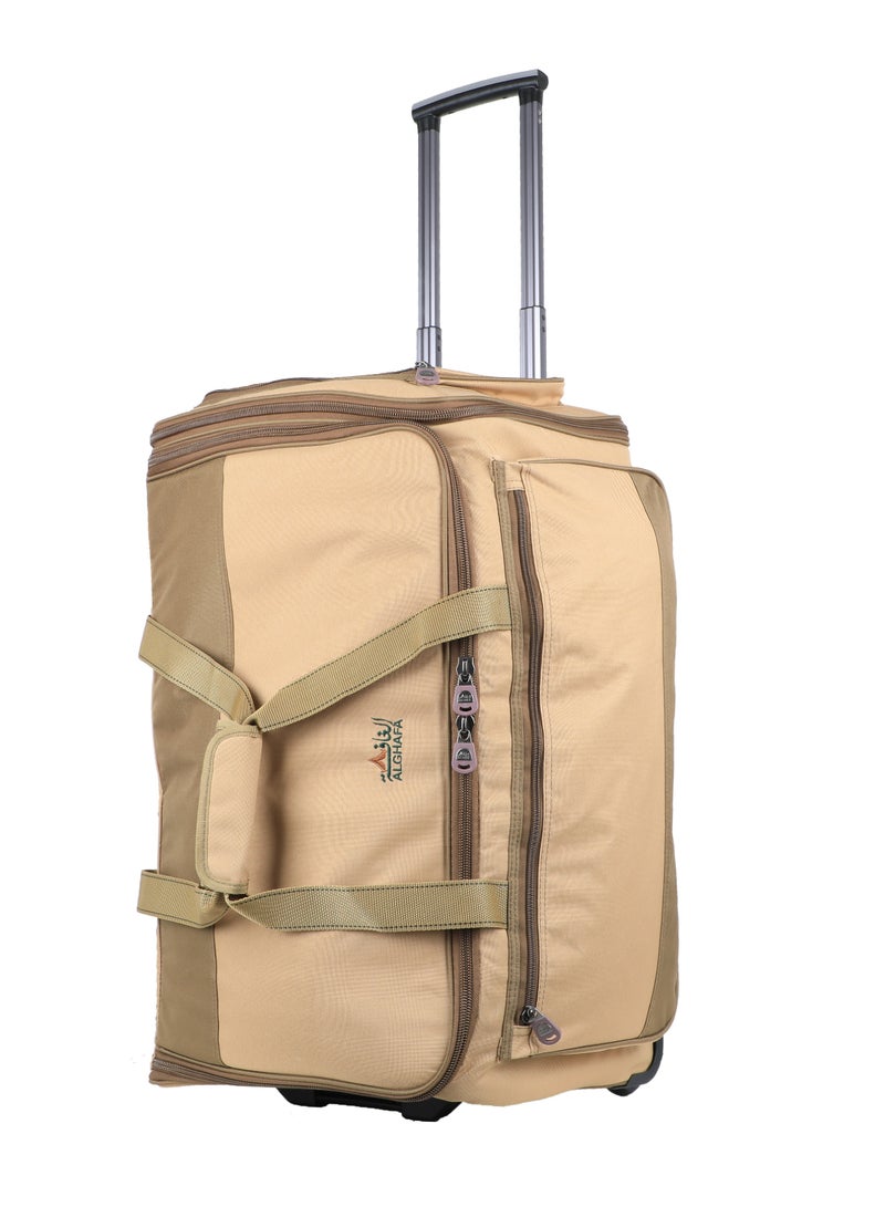 ALGHAFA Al Ghafafa, Khaki Traveler Camping Bag Small  - Image 1