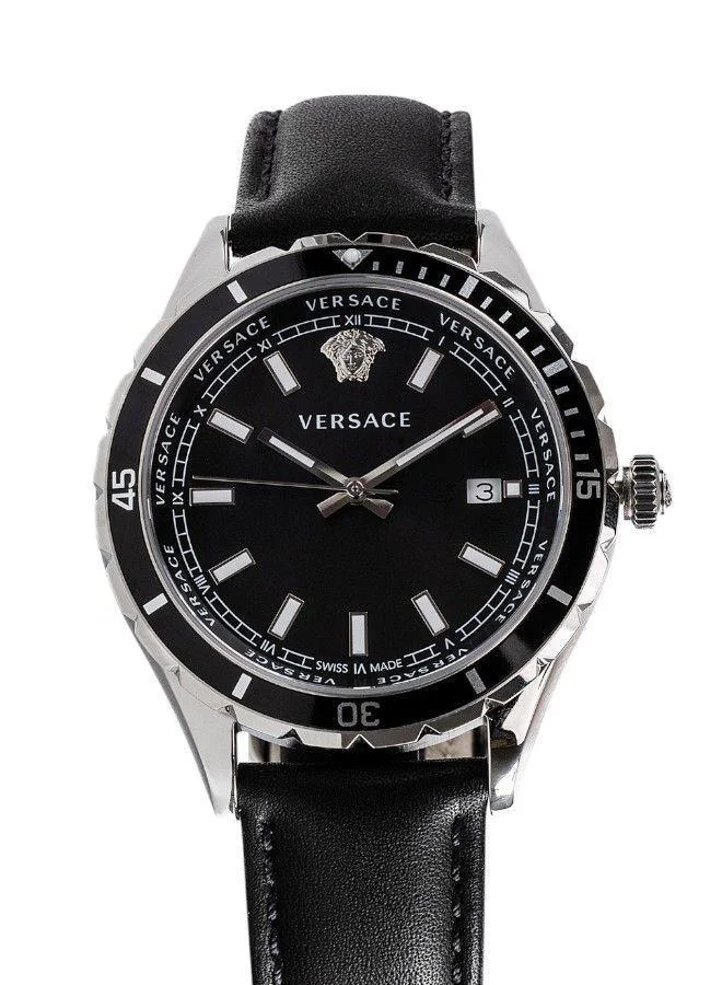 VERSACE Hellenyium Gent 3 Black Dial Watch