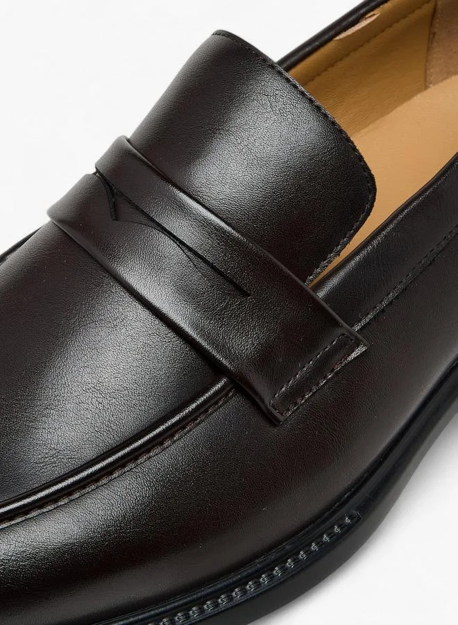 DUCHINI BROWN Men'S Cutout Detail Slip-On Loafers for Men | Best Price UAE