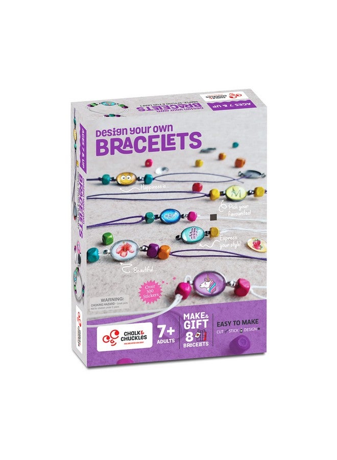 Chalk and Chuckles Art and Craft Kit, Bracelet Making Kit for Kids, Gift for Girls, Boys 8, 9, 10, 11, 12 Years Old, DIY Jewellery Making Toy for Kids (Metal, Multicolor) - Image 1