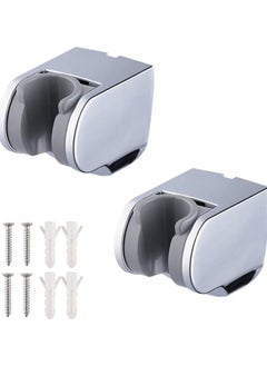 Generic 2pcs Fixed Seat Handheld Shower Head, Adjustable Shower Holder, Wall Mounted Bracket, Wall Mounted Shower Bracket for Adjustable Handheld Shower Head Holder  - Image 1