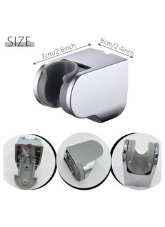 Generic 2pcs Fixed Seat Handheld Shower Head, Adjustable Shower Holder, Wall Mounted Bracket, Wall Mounted Shower Bracket for Adjustable Handheld Shower Head Holder  - Image 2