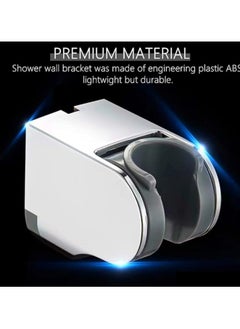 Generic 2pcs Fixed Seat Handheld Shower Head, Adjustable Shower Holder, Wall Mounted Bracket, Wall Mounted Shower Bracket for Adjustable Handheld Shower Head Holder  - Image 4