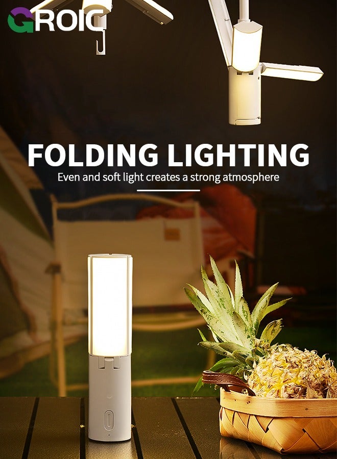 GROIC Camping Lantern Rechargeable, LED Lanterns for Power Outages with 2400mAh Power Bank, 720LM Hanging Camping Light for Tent, Camping Essentials, Flashlight Lanterns for Hurricane, Emergency - Image 3
